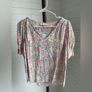 LOFT Women's Floral Blouse